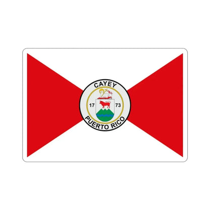 Flag of Cayey Puerto Rico STICKER Vinyl Die-Cut Decal - The Sticker Space