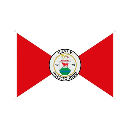 Flag of Cayey Puerto Rico STICKER Vinyl Die-Cut Decal - The Sticker Space