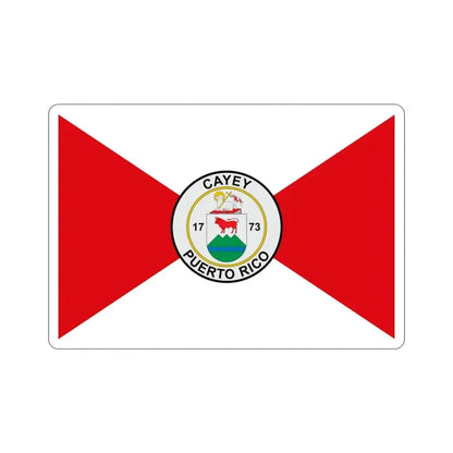Flag of Cayey Puerto Rico STICKER Vinyl Die-Cut Decal - The Sticker Space
