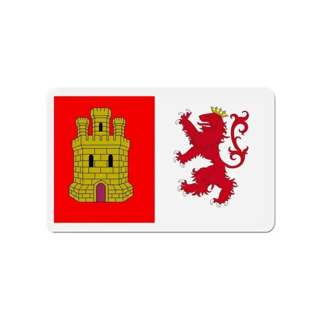 Flag of Cáceres Spain - Refrigerator Magnet - The Sticker Space