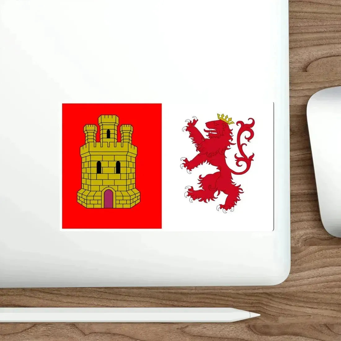 Flag of Cáceres Spain STICKER Vinyl Die-Cut Decal - The Sticker Space