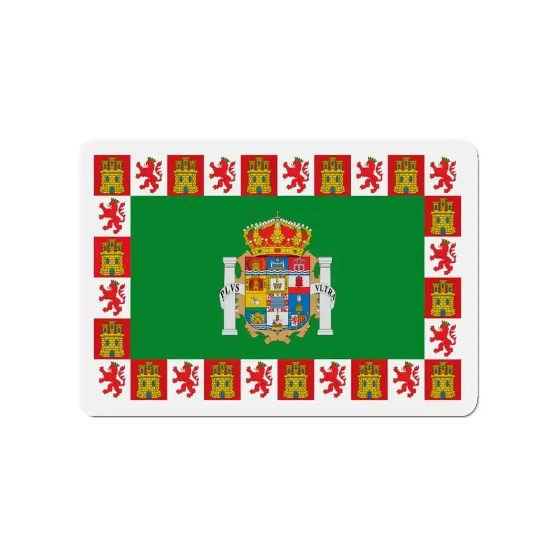 Flag of Cádiz Spain - Refrigerator Magnet 3 Inch - The Sticker Space