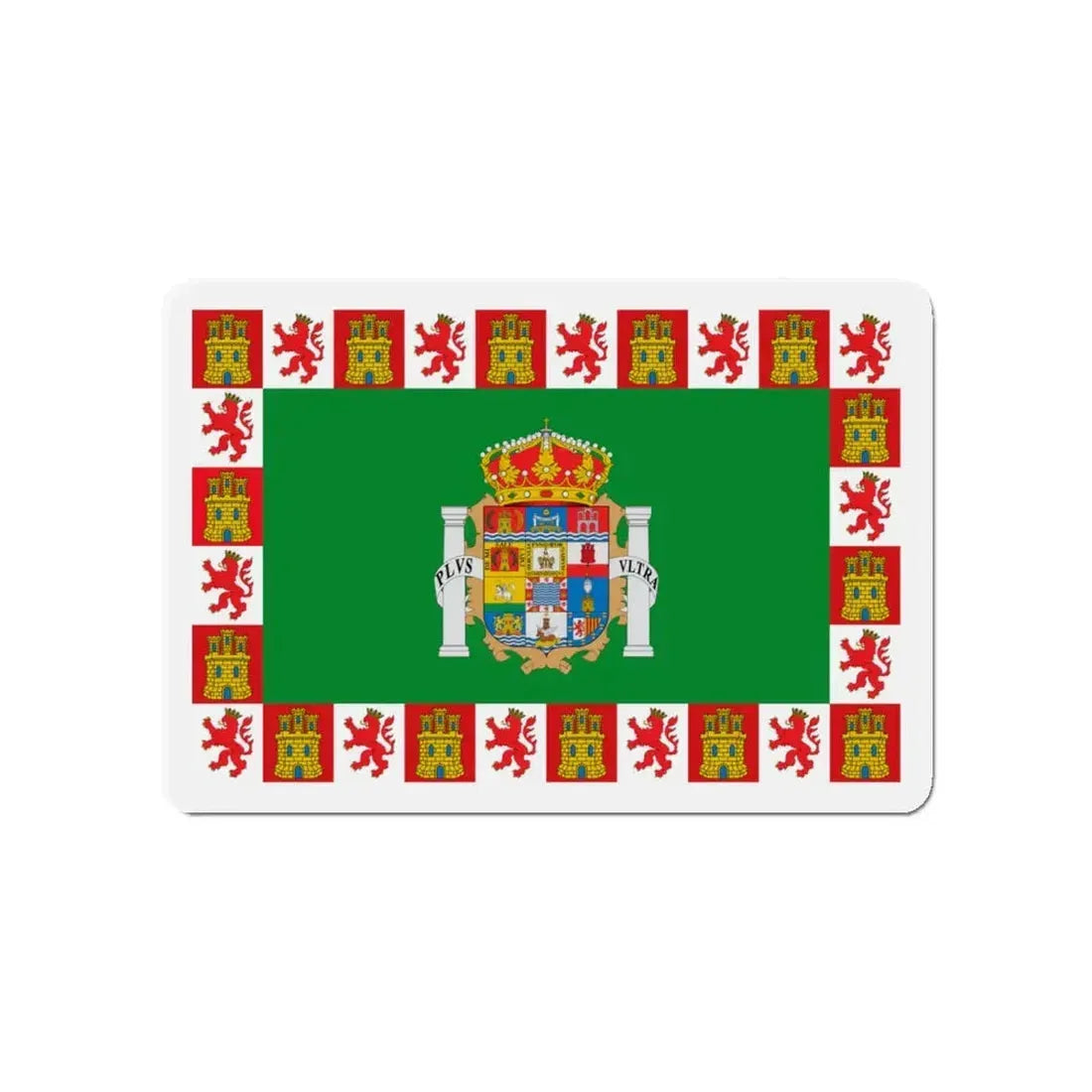 Flag of Cádiz Spain - Refrigerator Magnet 4 Inch - The Sticker Space