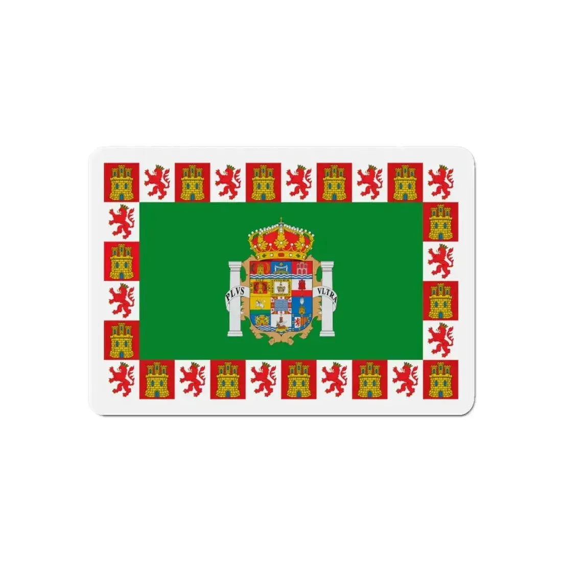 Flag of Cádiz Spain - Refrigerator Magnet 6 Inch - The Sticker Space