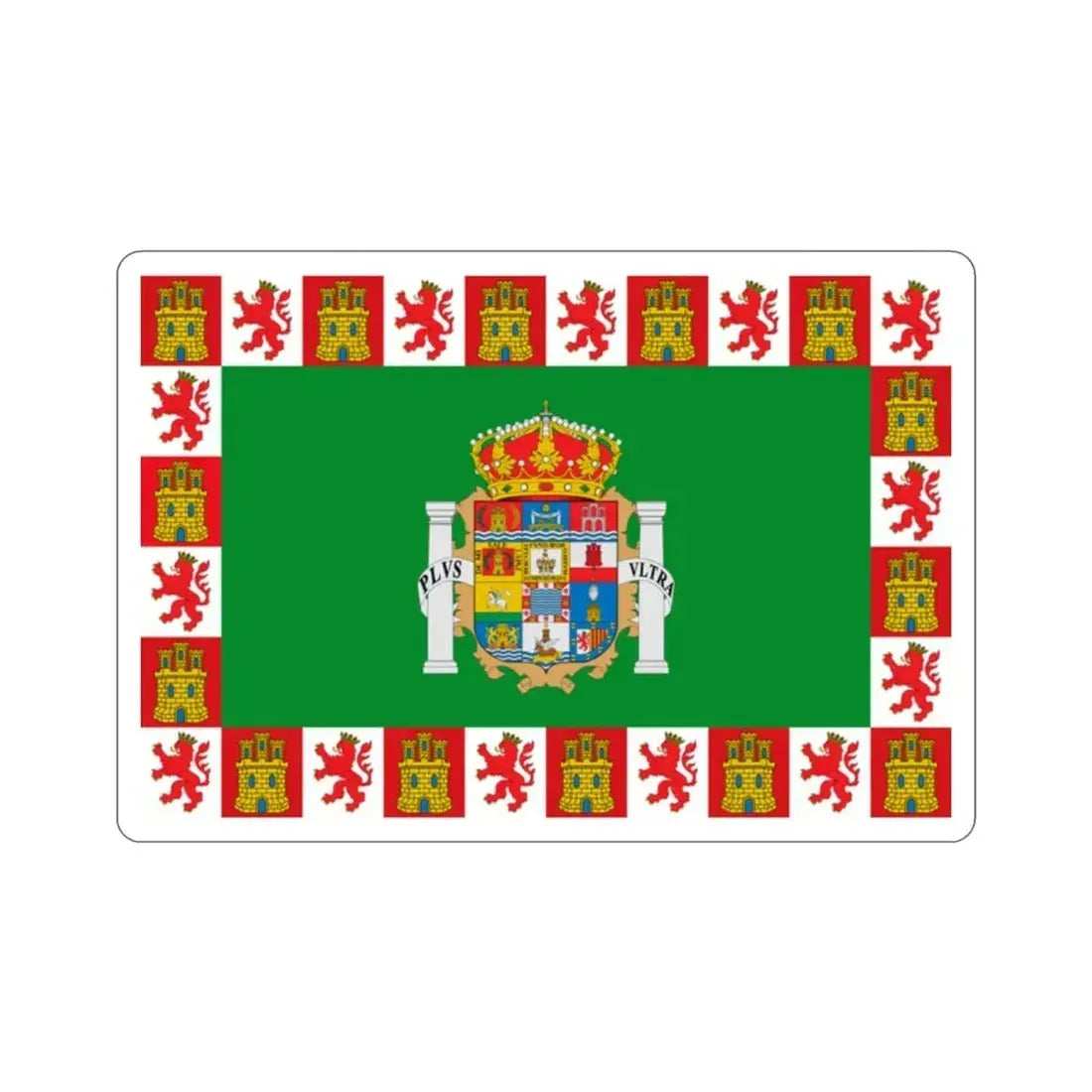 Flag of Cádiz Spain STICKER Vinyl Die-Cut Decal 2 Inch - The Sticker Space