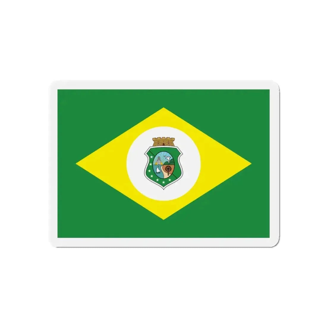 Flag of Ceará Brazil - Refrigerator Magnet 4 Inch - The Sticker Space