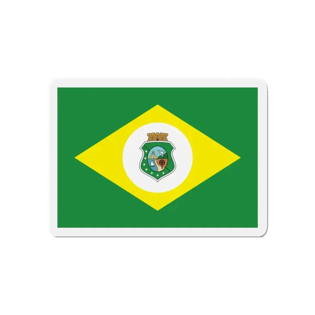 Flag of Ceará Brazil - Refrigerator Magnet 5 Inch - The Sticker Space
