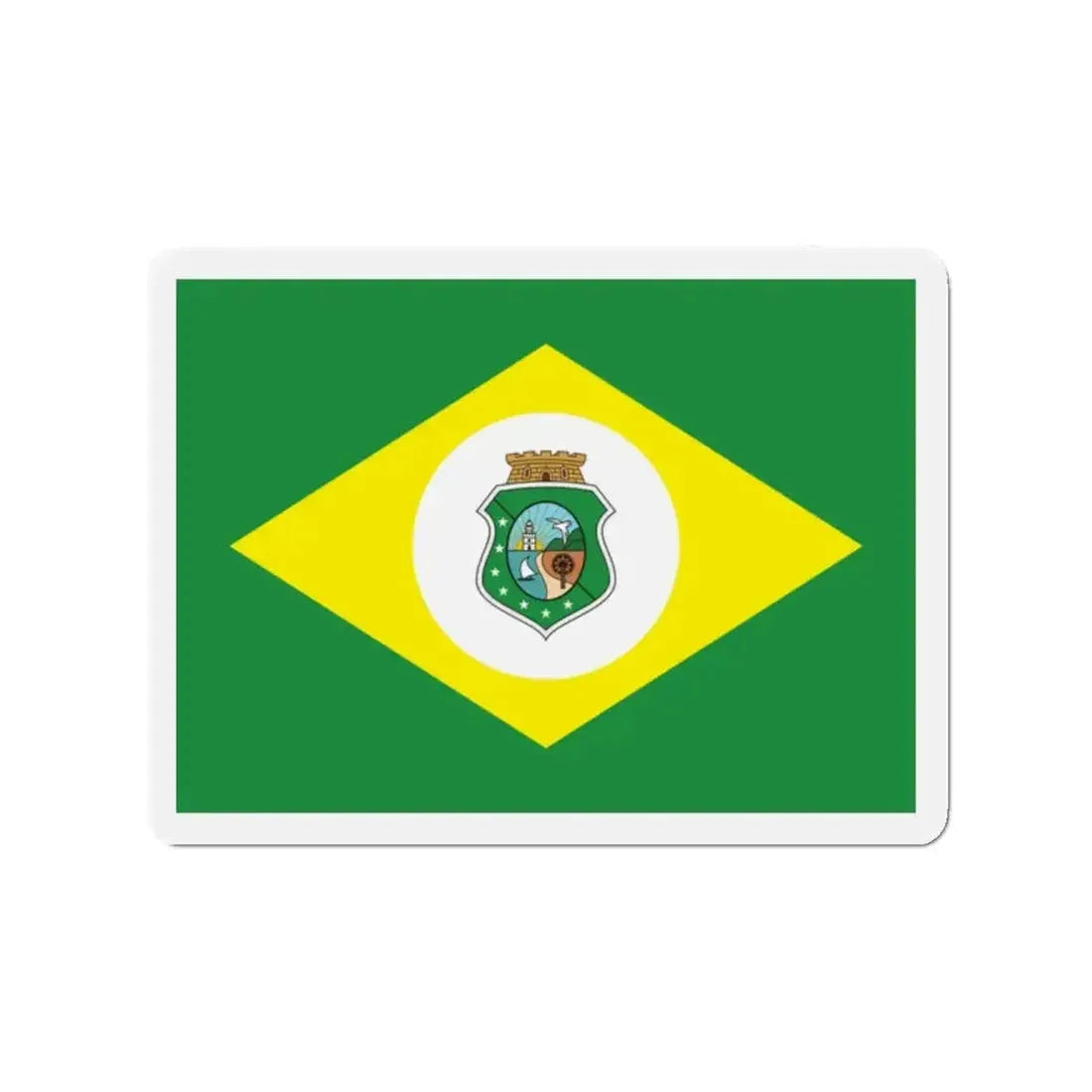 Flag of Ceará Brazil - Refrigerator Magnet - The Sticker Space