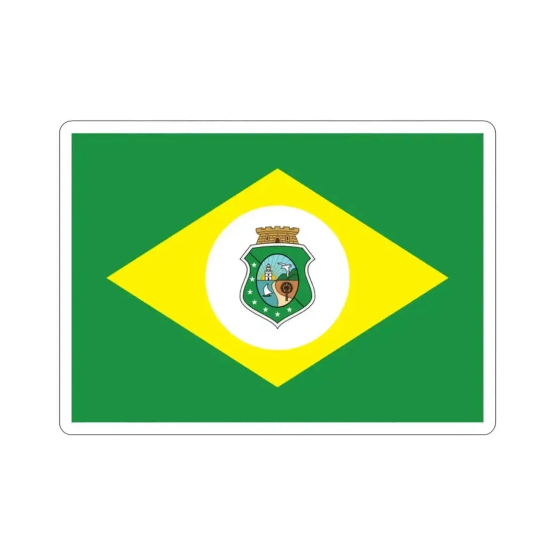 Flag of Ceará Brazil STICKER Vinyl Die-Cut Decal - The Sticker Space