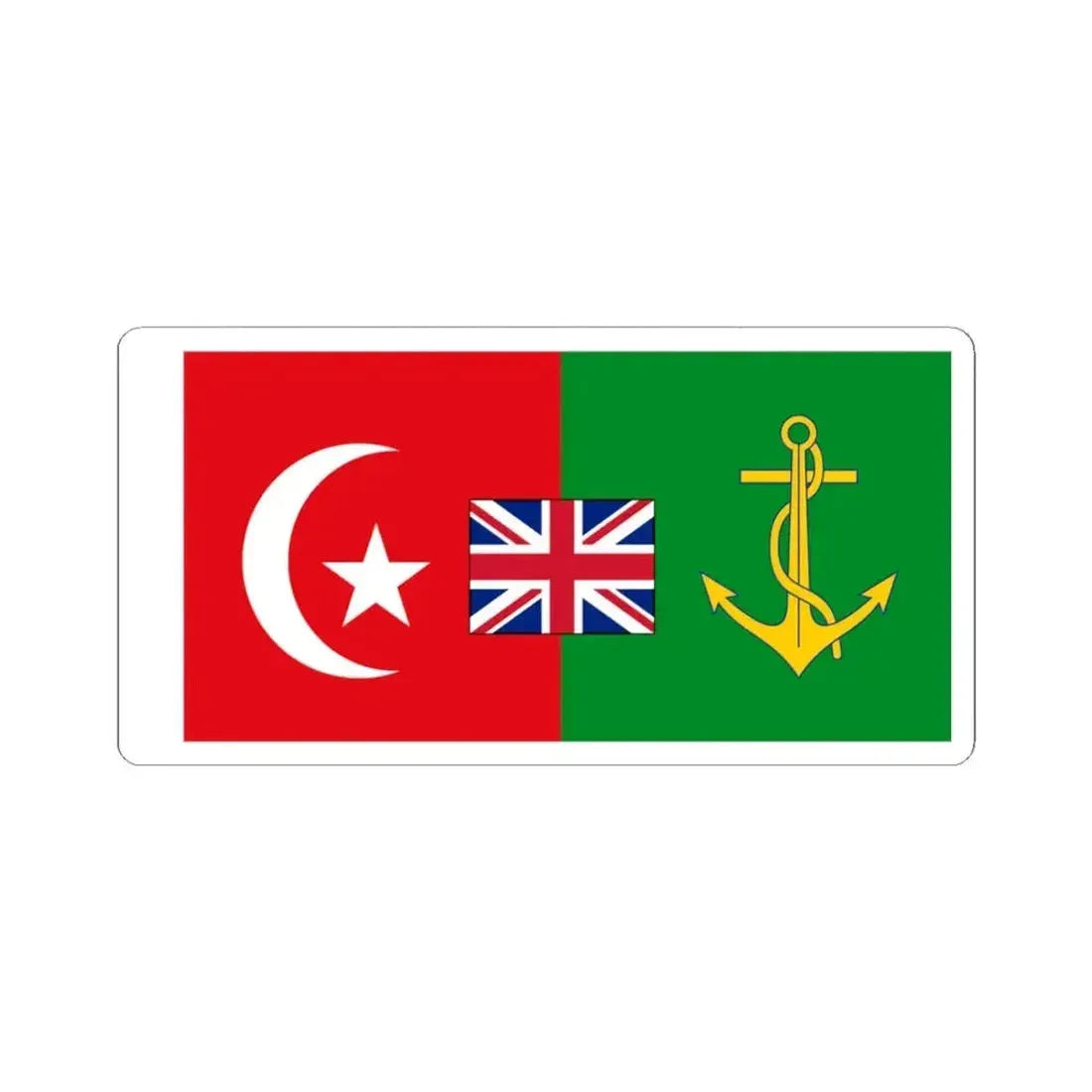 Flag of Cecil Rhodes Cape to Cairo (Egypt) STICKER Vinyl Kiss-Cut Decal 3 Inch White - The Sticker Space