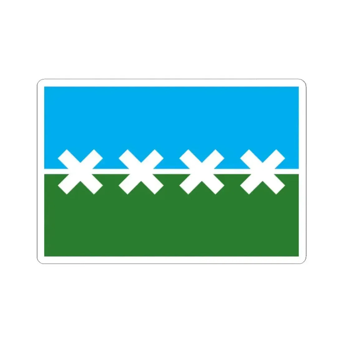 Flag of Cedar Park Texas 2016-2019 (United States) STICKER Vinyl Kiss-Cut Decal 2 Inch White - The Sticker Space