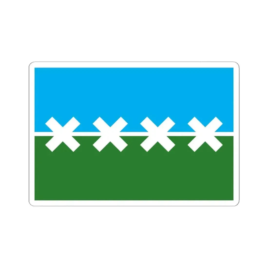 Flag of Cedar Park Texas 2016-2019 (United States) STICKER Vinyl Kiss-Cut Decal 6 Inch White - The Sticker Space