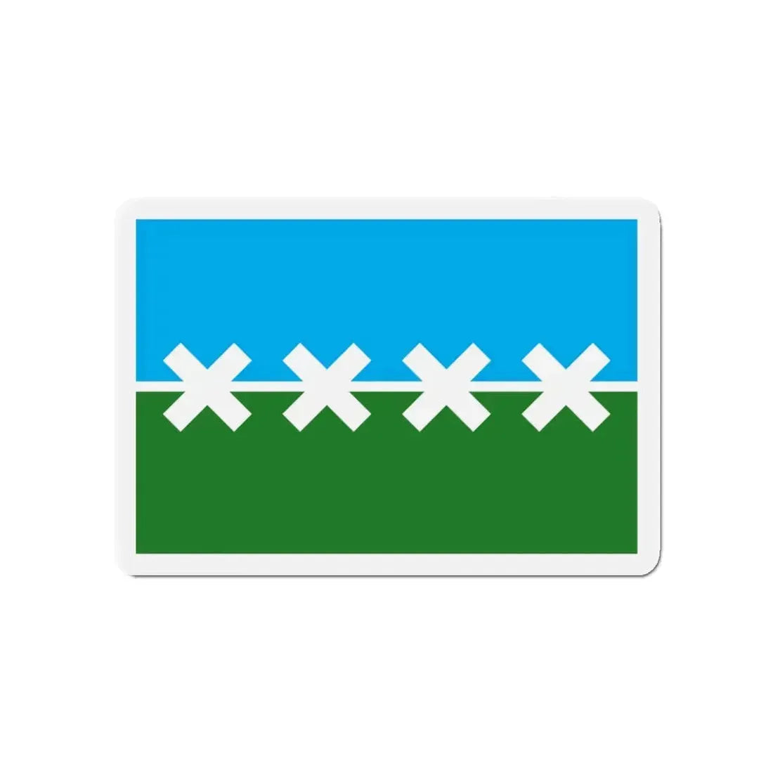 Flag of Cedar Park Texas - Refrigerator Magnet 4 Inch - The Sticker Space