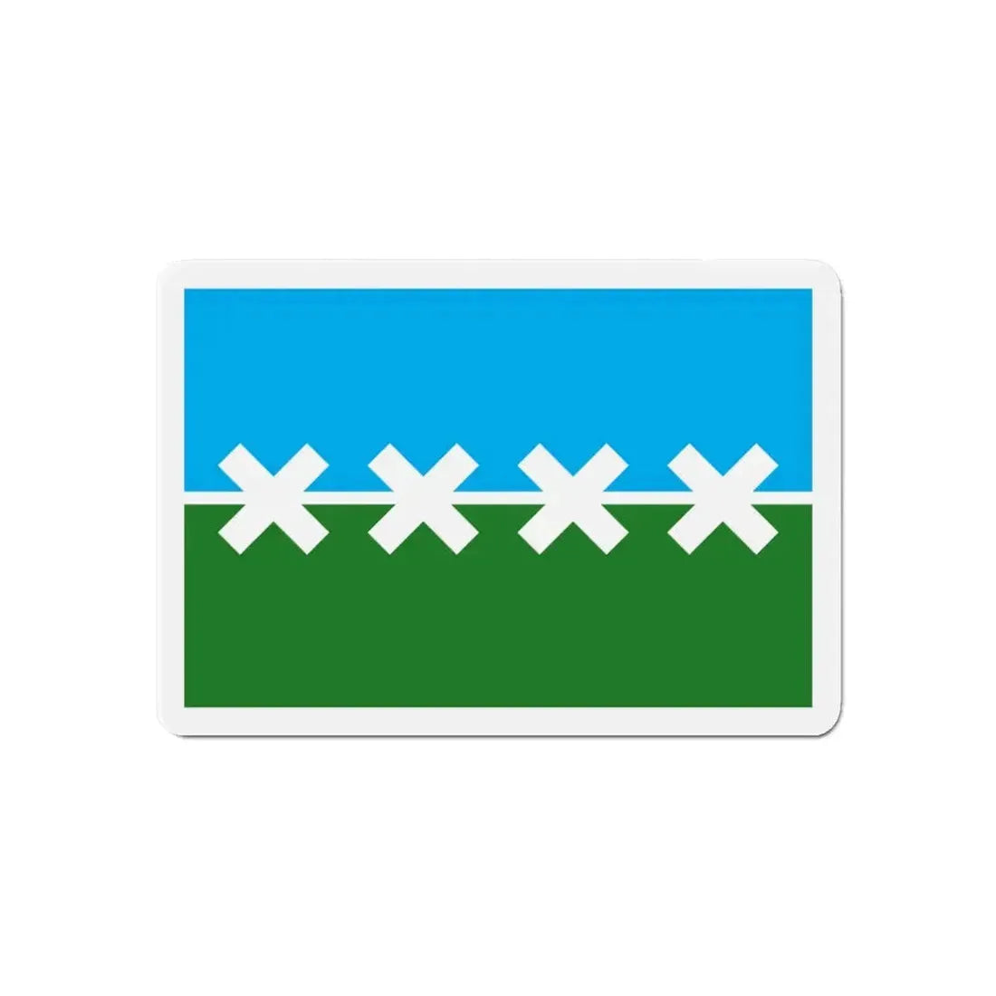 Flag of Cedar Park Texas - Refrigerator Magnet 6 Inch - The Sticker Space