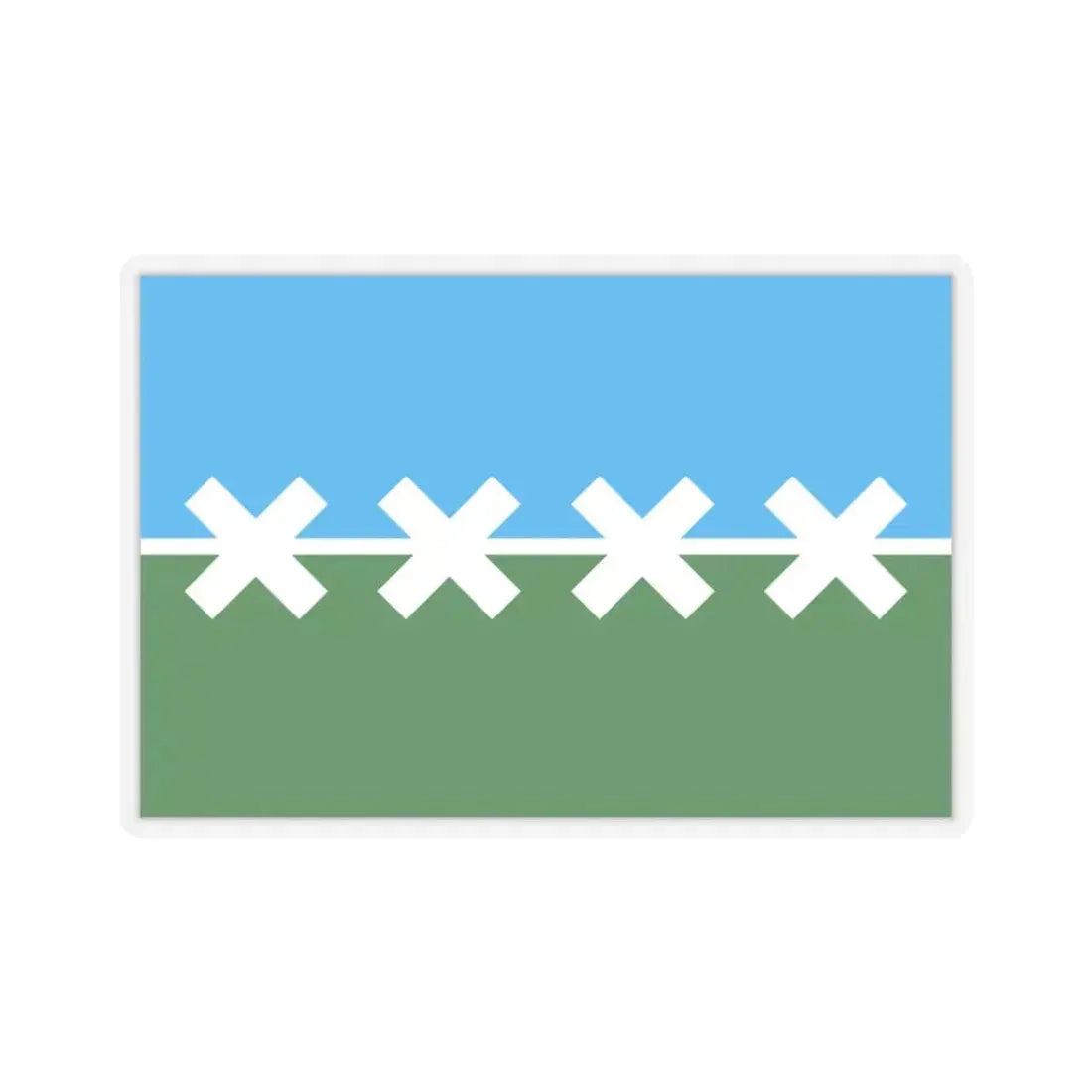 Flag of Cedar Park, Texas - STICKER Vinyl Kiss-Cut Decal 3 Inch Transparent - The Sticker Space