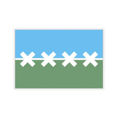 Flag of Cedar Park, Texas - STICKER Vinyl Kiss-Cut Decal 4 Inch Transparent - The Sticker Space