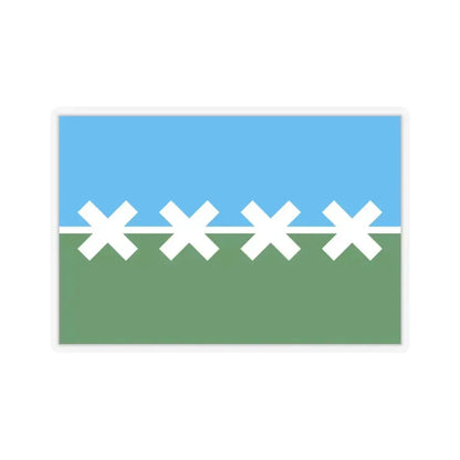 Flag of Cedar Park, Texas - STICKER Vinyl Kiss-Cut Decal 6 Inch Transparent - The Sticker Space