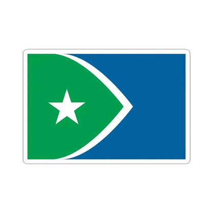 Flag of Cedar Rapids Iowa (United States) STICKER Vinyl Kiss-Cut Decal 3 Inch White - The Sticker Space