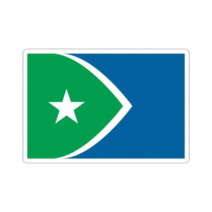 Flag of Cedar Rapids Iowa (United States) STICKER Vinyl Kiss-Cut Decal 4 Inch White - The Sticker Space