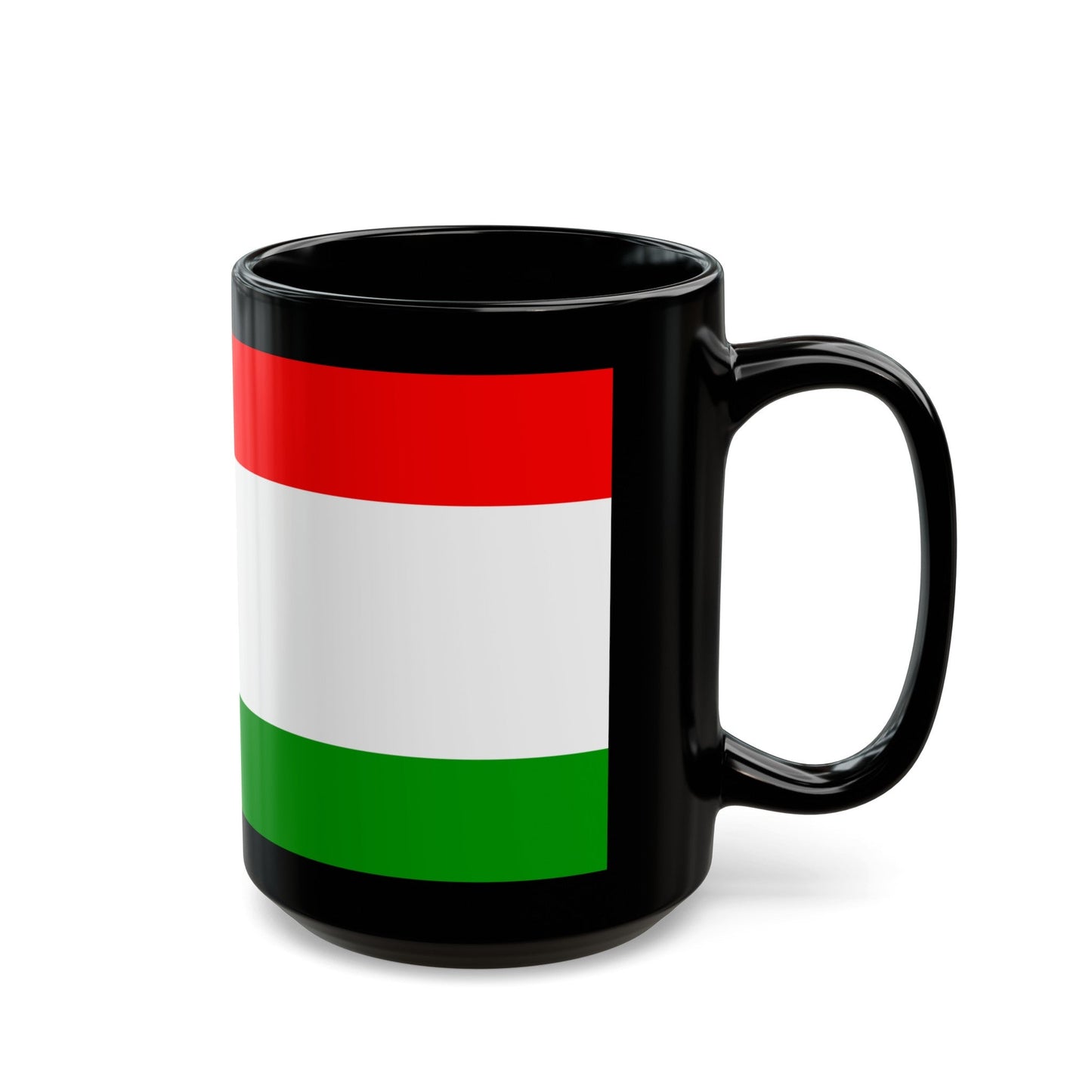 Flag of Central Bosnia Canton Bosnia and Herzegovina - Black Coffee Mug-The Sticker Space