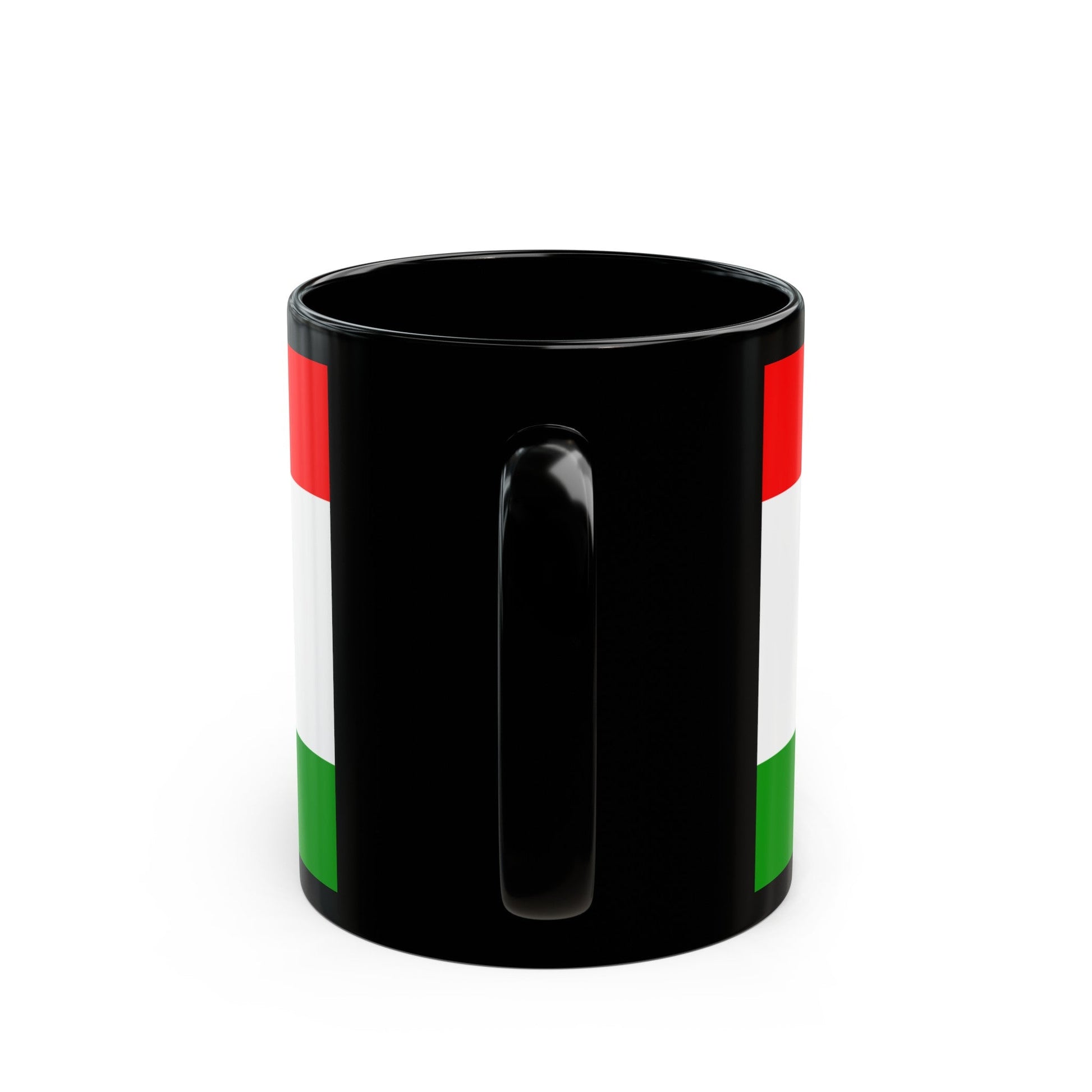 Flag of Central Bosnia Canton Bosnia and Herzegovina - Black Coffee Mug-The Sticker Space