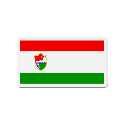 Flag of Central Bosnia Canton Bosnia and Herzegovina - Die-Cut Magnet-2" x 2"-The Sticker Space