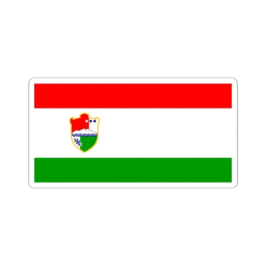 Flag of Central Bosnia Canton Bosnia and Herzegovina - STICKER Vinyl Kiss-Cut Decal 4 Inch White - The Sticker Space
