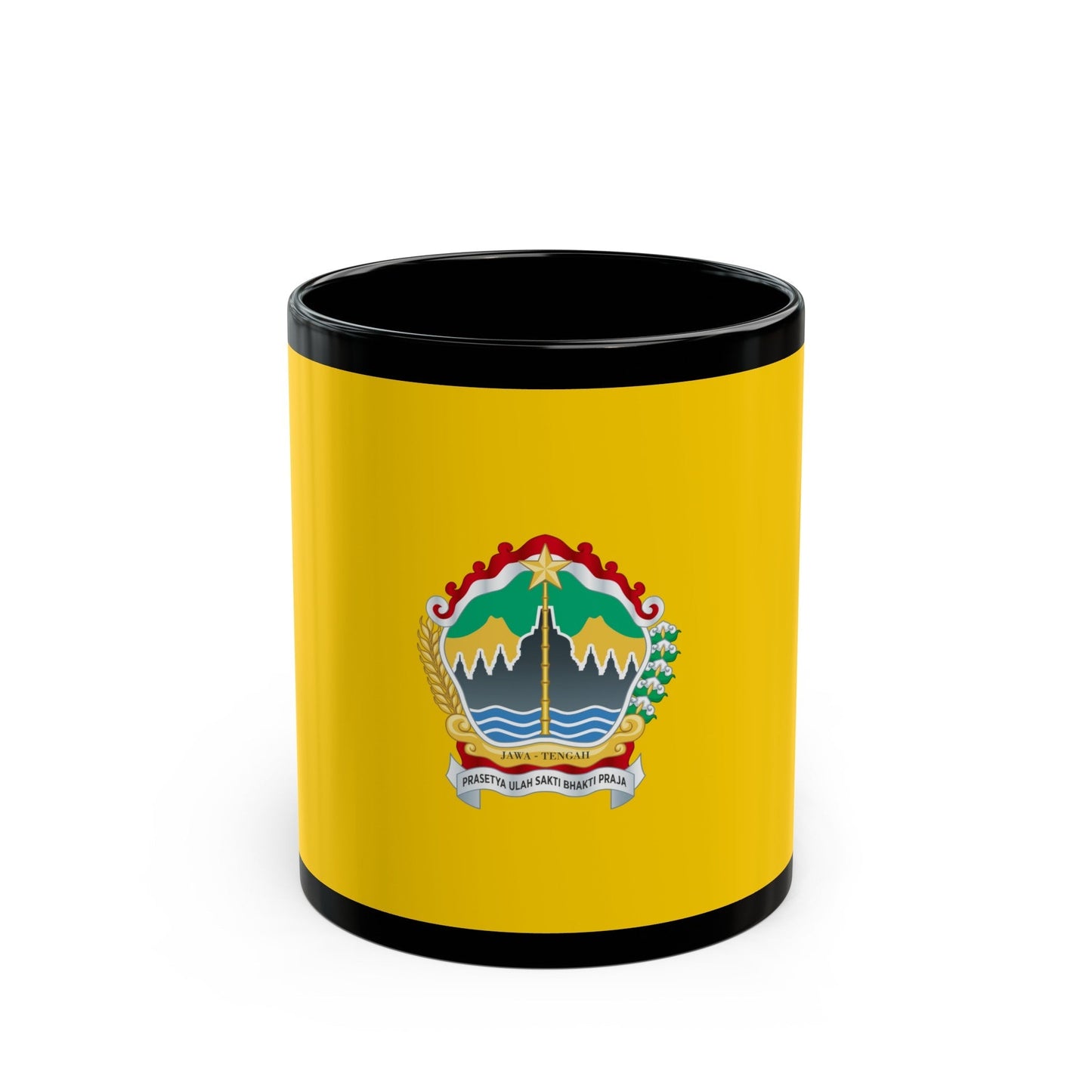 Flag of Central Java Indonesia - Black Coffee Mug-11oz-The Sticker Space