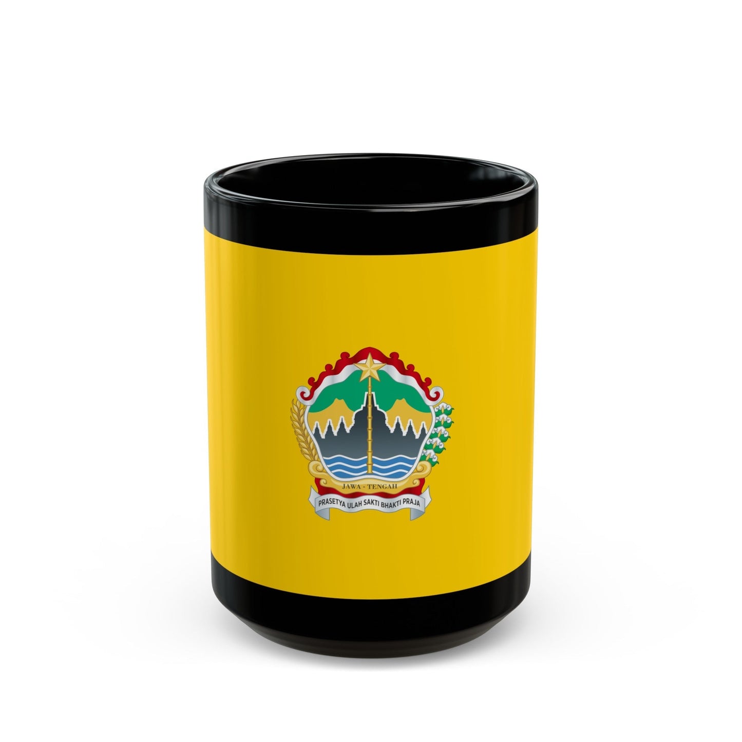 Flag of Central Java Indonesia - Black Coffee Mug-15oz-The Sticker Space