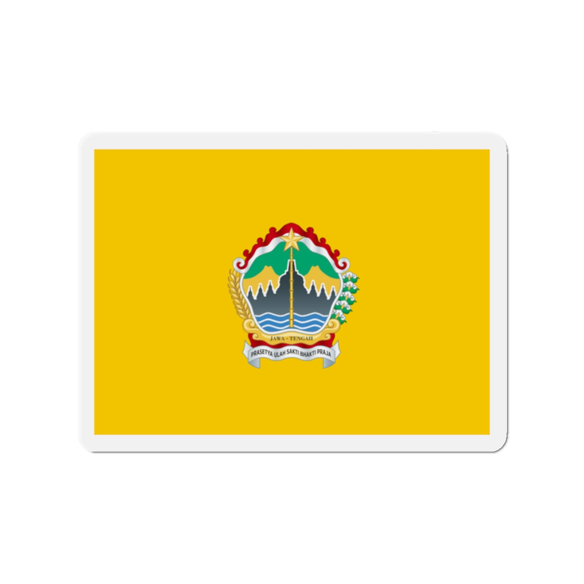 Flag of Central Java Indonesia - Die-Cut Magnet-2" x 2"-The Sticker Space