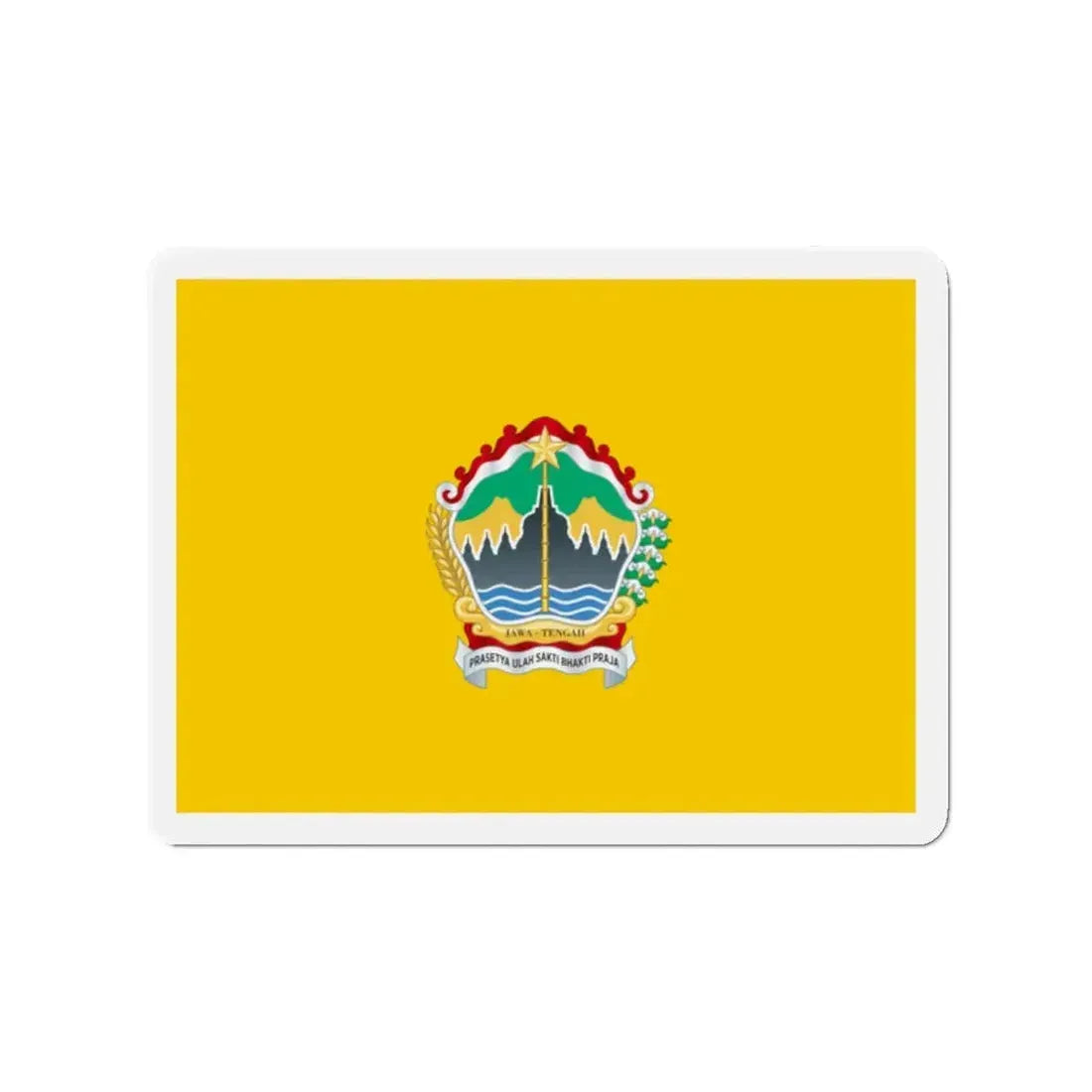 Flag of Central Java Indonesia - Refrigerator Magnet 2 Inch - The Sticker Space