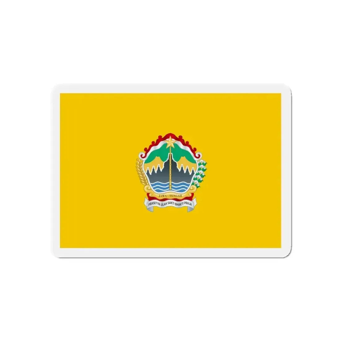 Flag of Central Java Indonesia - Refrigerator Magnet 4 Inch - The Sticker Space