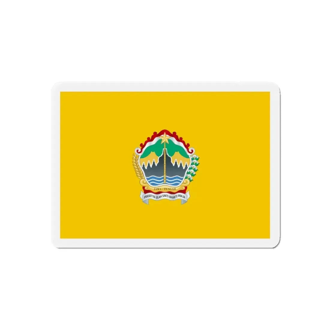 Flag of Central Java Indonesia - Refrigerator Magnet 5 Inch - The Sticker Space