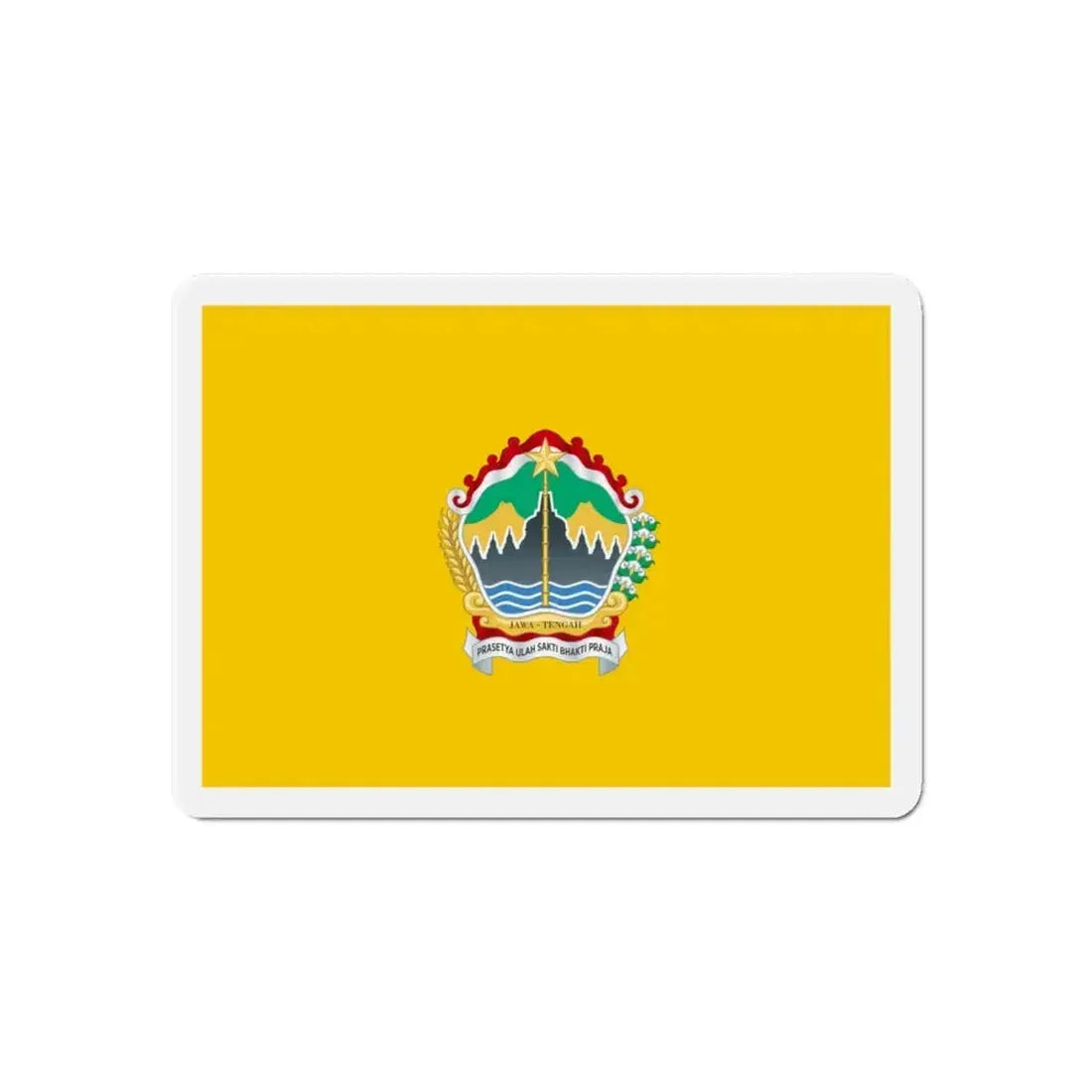 Flag of Central Java Indonesia - Refrigerator Magnet 6 Inch - The Sticker Space
