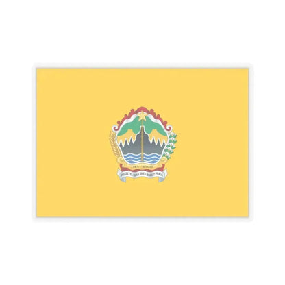 Flag of Central Java Indonesia - STICKER Vinyl Kiss-Cut Decal 3 Inch Transparent - The Sticker Space