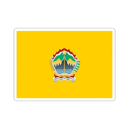 Flag of Central Java Indonesia - STICKER Vinyl Kiss-Cut Decal 3 Inch White - The Sticker Space