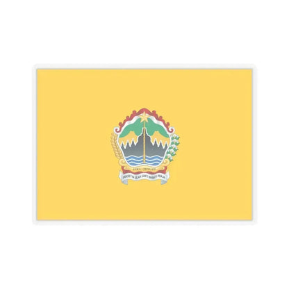 Flag of Central Java Indonesia - STICKER Vinyl Kiss-Cut Decal 4 Inch Transparent - The Sticker Space