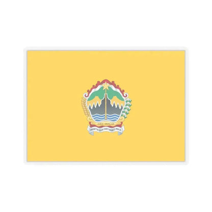 Flag of Central Java Indonesia - STICKER Vinyl Kiss-Cut Decal 6 Inch Transparent - The Sticker Space