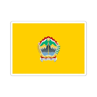 Flag of Central Java Indonesia - STICKER Vinyl Kiss-Cut Decal 6 Inch White - The Sticker Space
