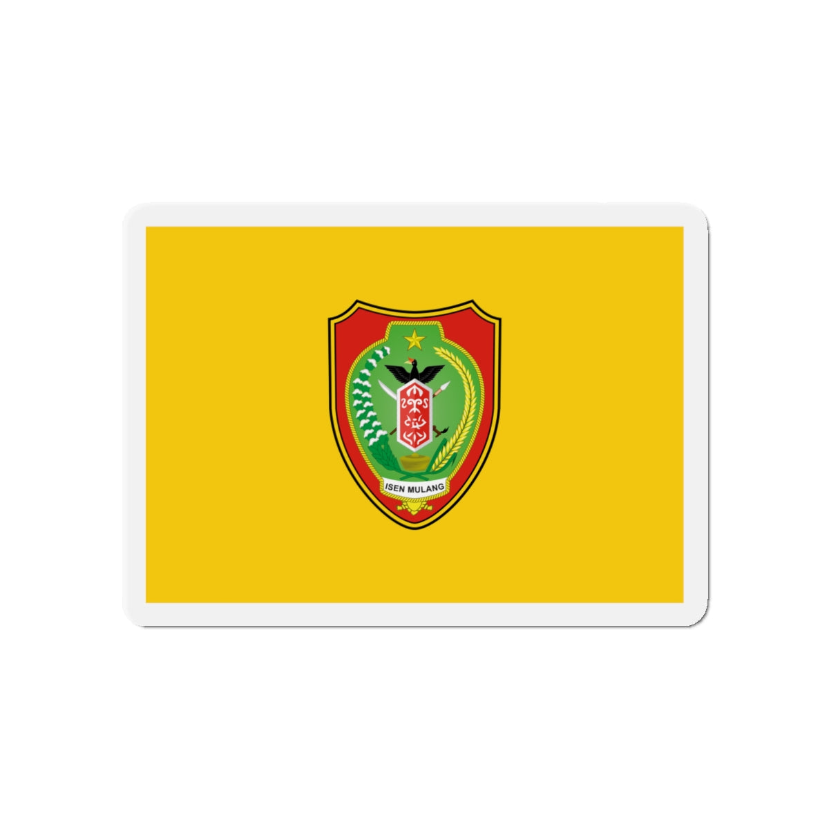 Flag of Central Kalimantan Indonesia - Die-Cut Magnet-4" x 4"-The Sticker Space