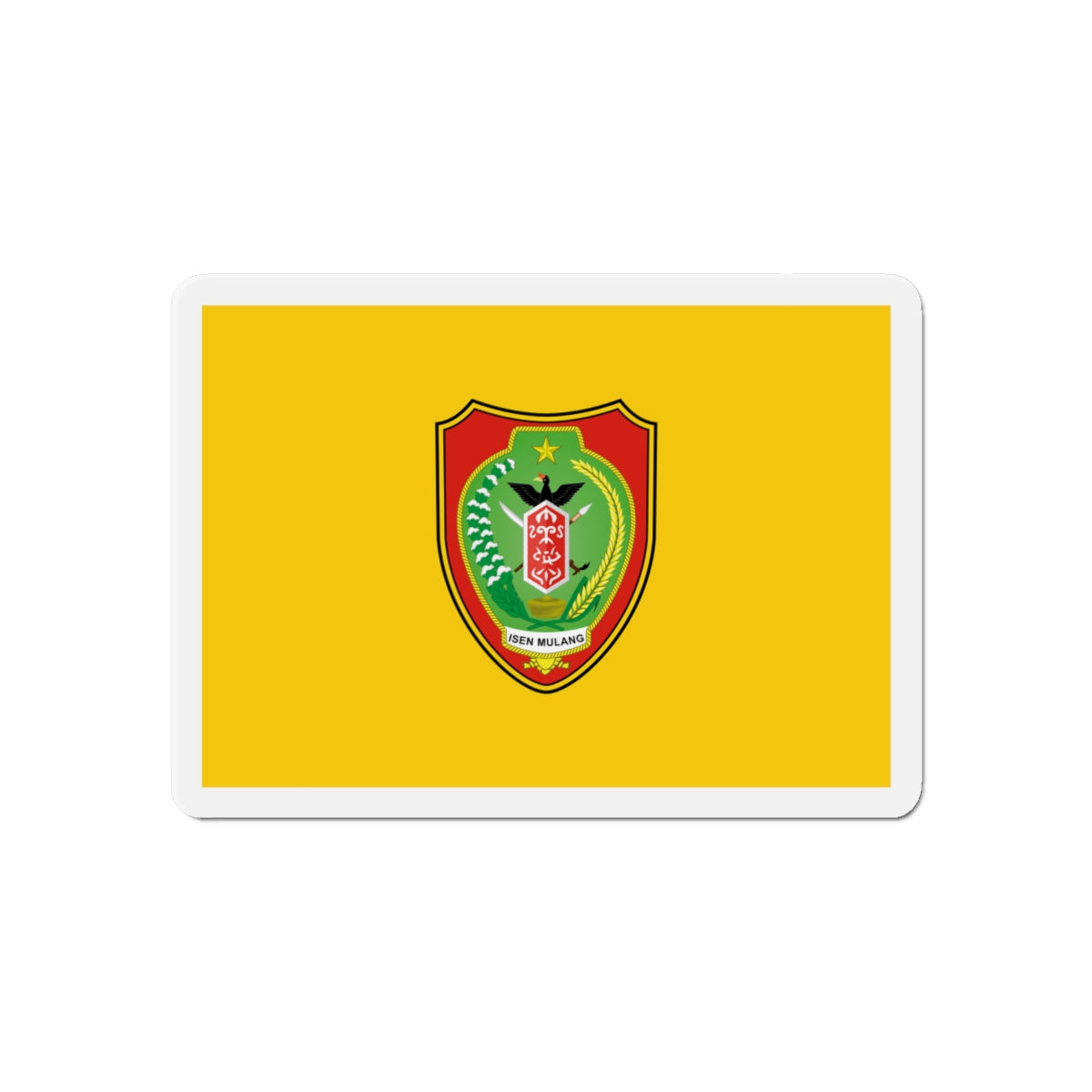 Flag of Central Kalimantan Indonesia - Die-Cut Magnet-6 × 6"-The Sticker Space