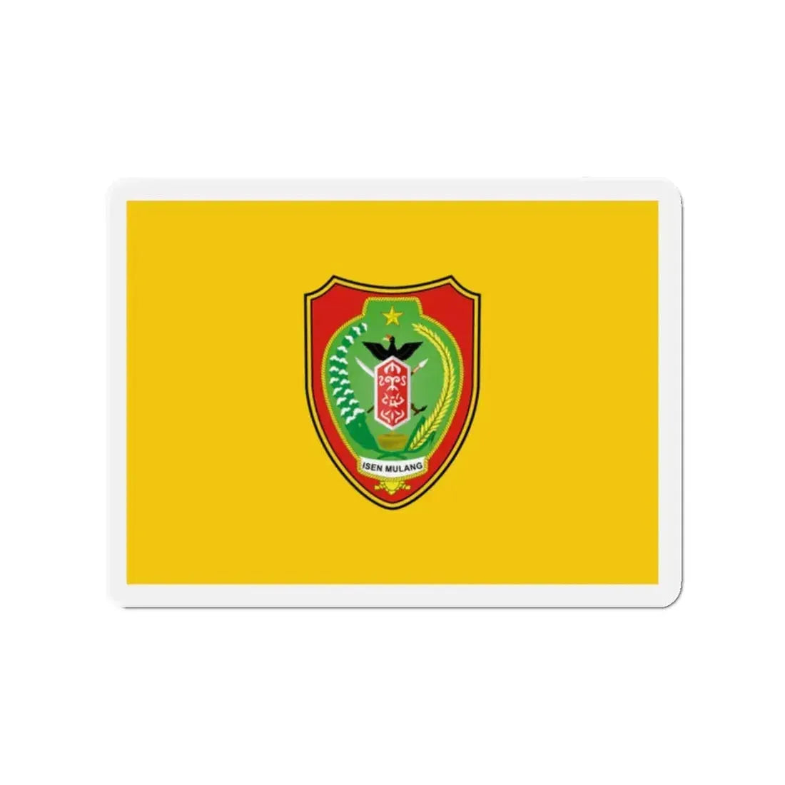 Flag of Central Kalimantan Indonesia - Refrigerator Magnet 2 Inch - The Sticker Space