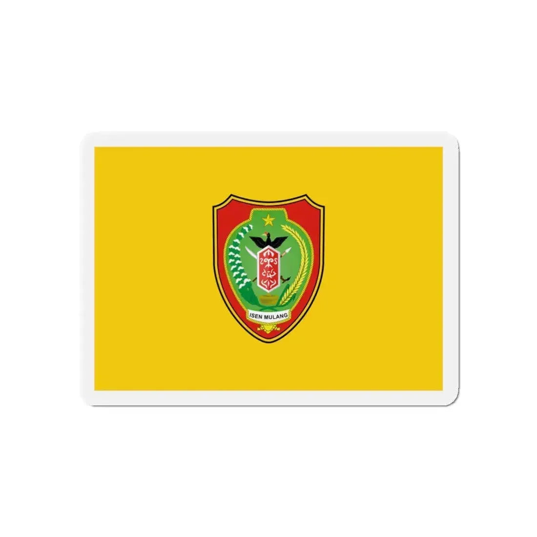 Flag of Central Kalimantan Indonesia - Refrigerator Magnet 4 Inch - The Sticker Space