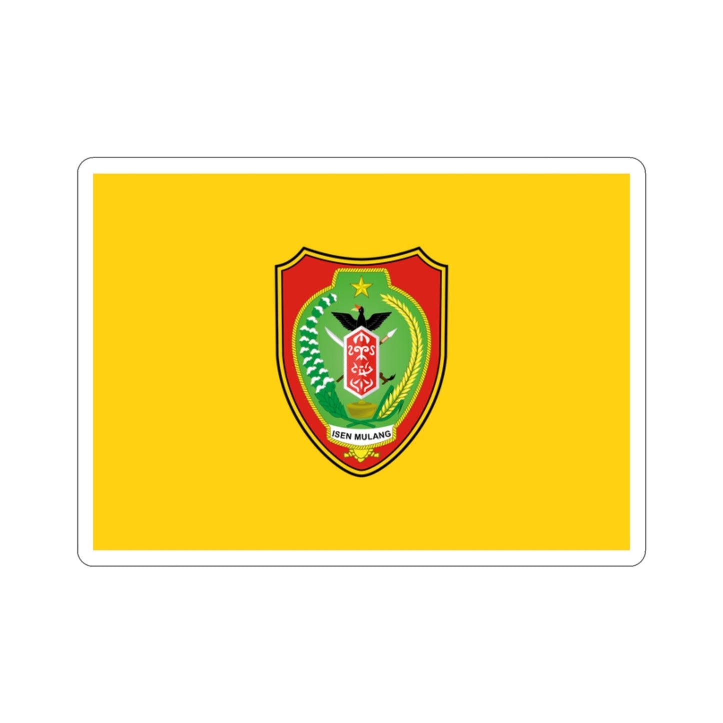 Flag of Central Kalimantan Indonesia STICKER Vinyl Die-Cut Decal-2 Inch-The Sticker Space