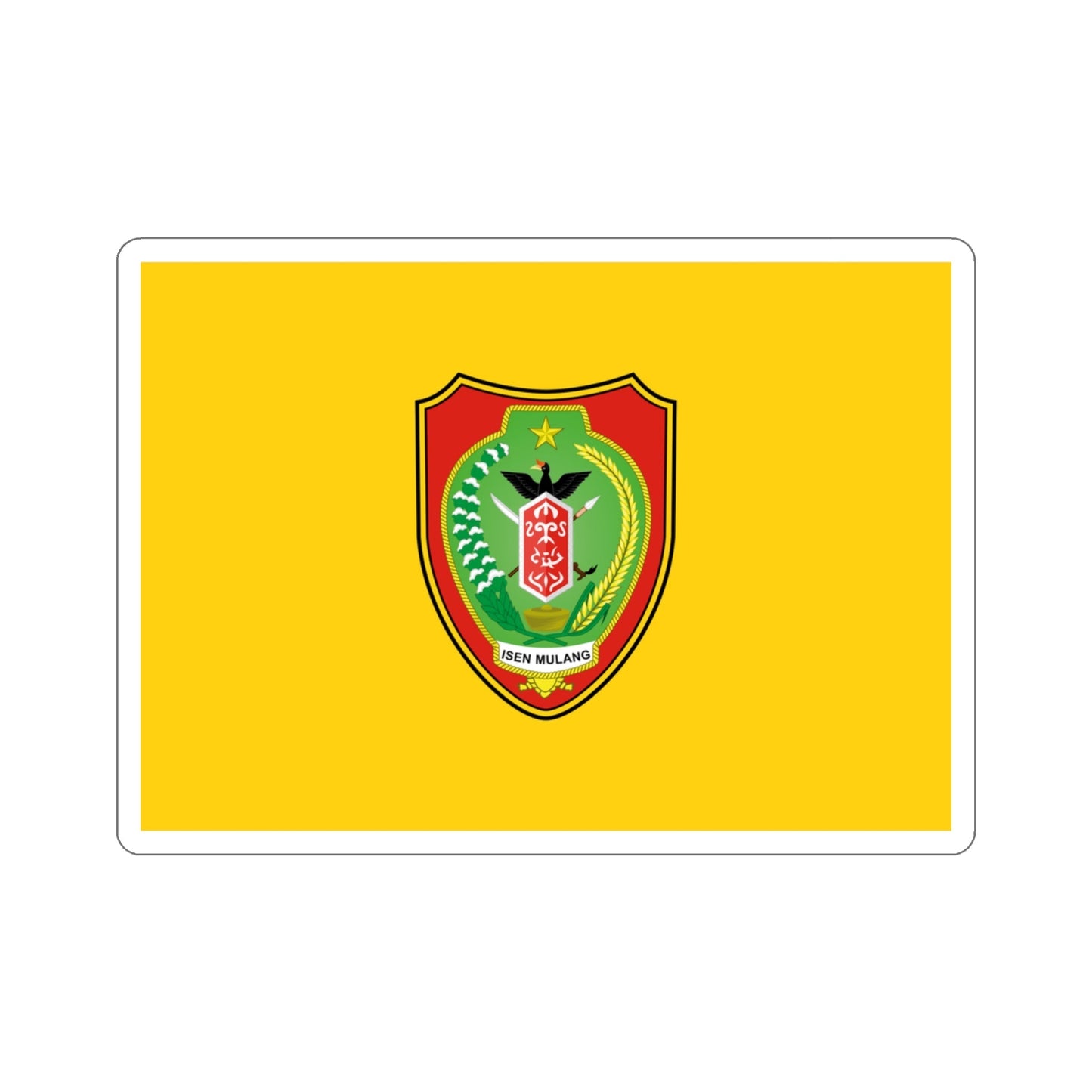 Flag of Central Kalimantan Indonesia STICKER Vinyl Die-Cut Decal-3 Inch-The Sticker Space