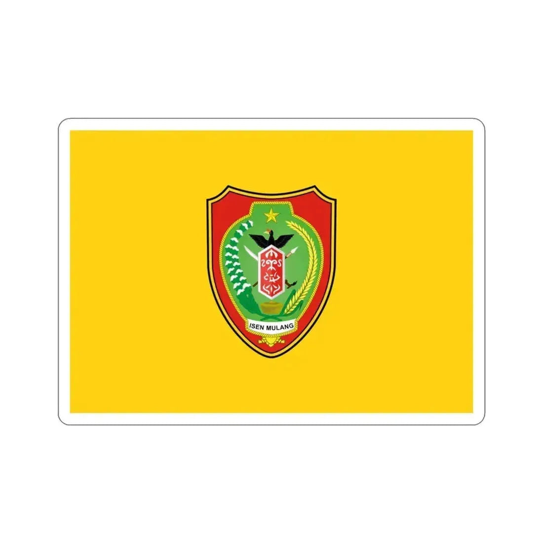Flag of Central Kalimantan Indonesia STICKER Vinyl Die-Cut Decal 3 Inch - The Sticker Space