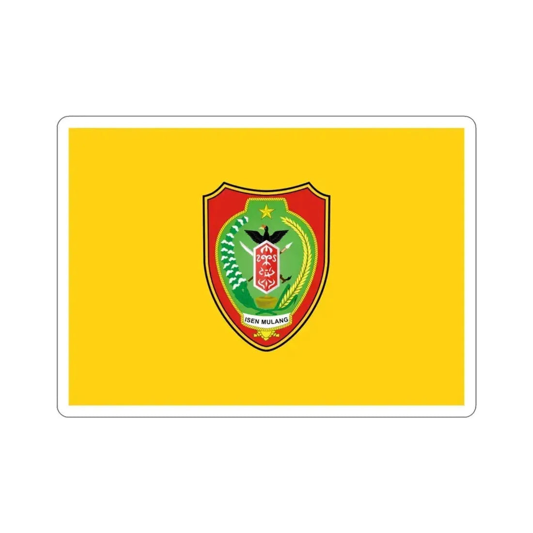 Flag of Central Kalimantan Indonesia STICKER Vinyl Die-Cut Decal 3 Inch - The Sticker Space