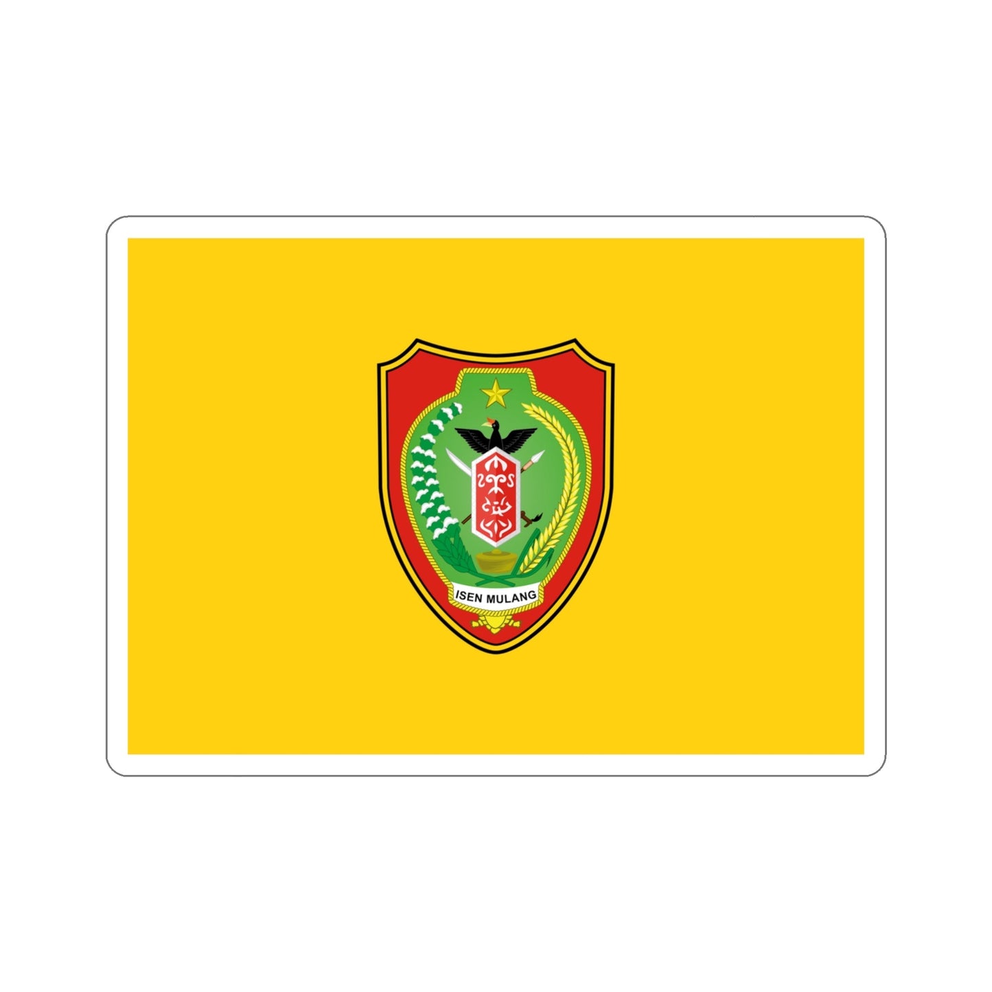 Flag of Central Kalimantan Indonesia STICKER Vinyl Die-Cut Decal-4 Inch-The Sticker Space