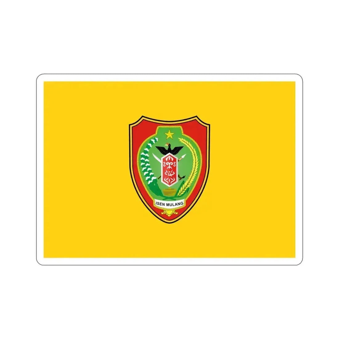 Flag of Central Kalimantan Indonesia STICKER Vinyl Die-Cut Decal 4 Inch - The Sticker Space