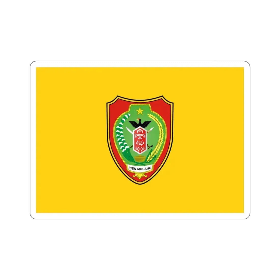 Flag of Central Kalimantan Indonesia STICKER Vinyl Die-Cut Decal 4 Inch - The Sticker Space